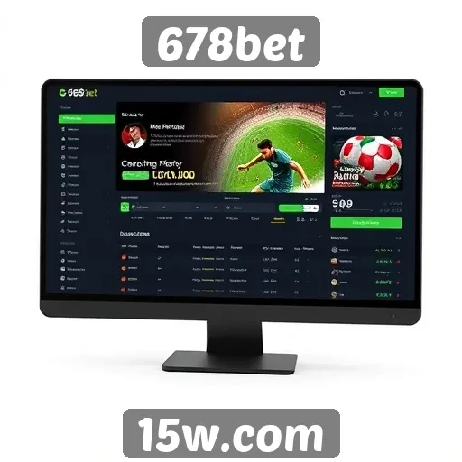 Interface do site 678bet é intuitiva e moderna